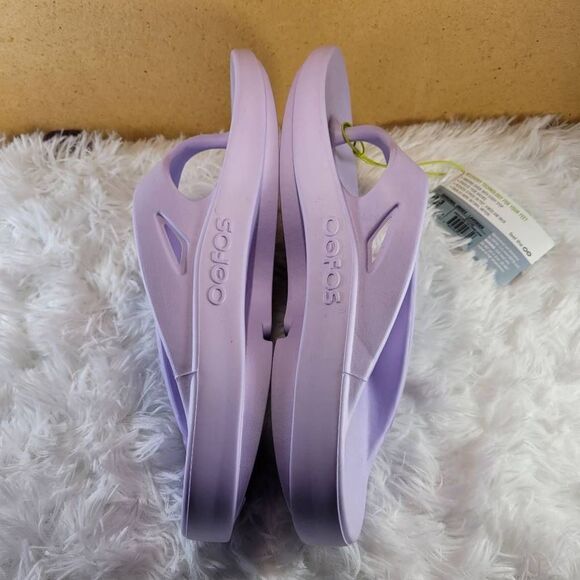Oofos OOriginal Unisex Lavender Flip Flops- Size M13/W15- NWT - Picture 5 of 9